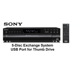 Sony CDP-CE500 5 Disc Compact Disc CD Changer USB Player