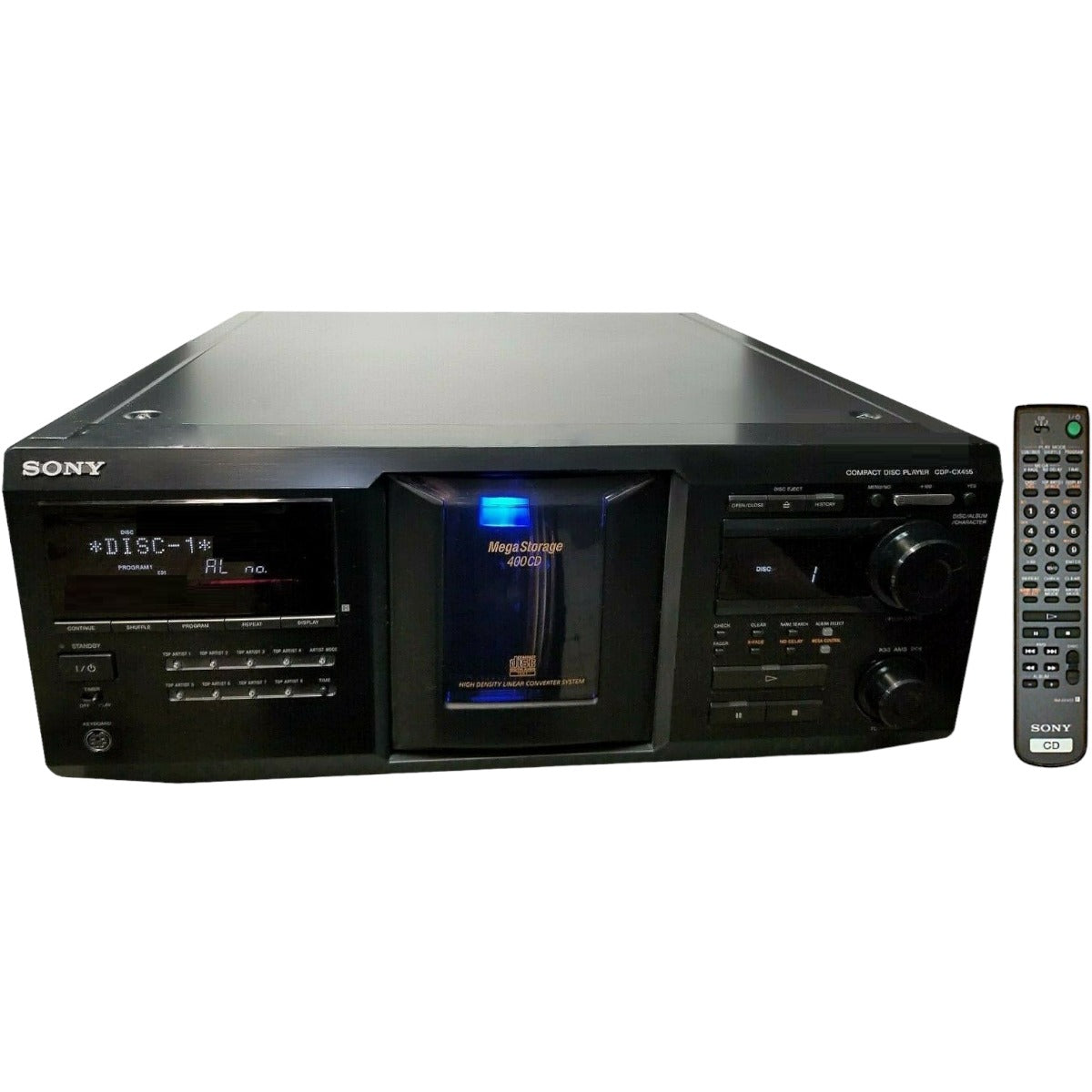 Sony Mega Storage 400 CD Player Model orders CDP-CX455