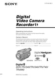 Sony DCR TRV308 Camcorder Owners Manual