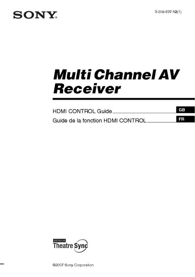 Sony STR-DA333ES Amplifier Receiver Owners Instruction Manual