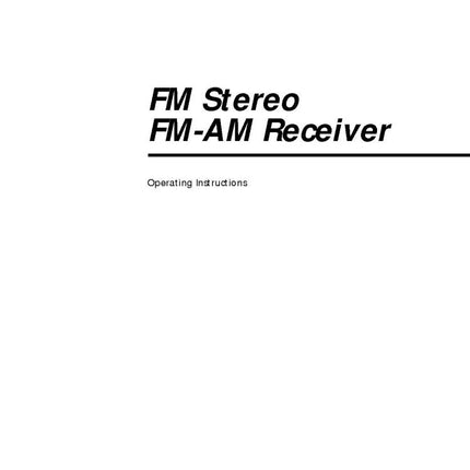 Sony STR-DA777ES AV Receiver Owners Manual