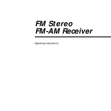 Sony STR-DA90ESG AV Receiver Owners Manual