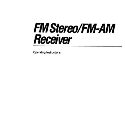 Sony STR-GX67ES Amplifier Receiver Owners Instruction Manual