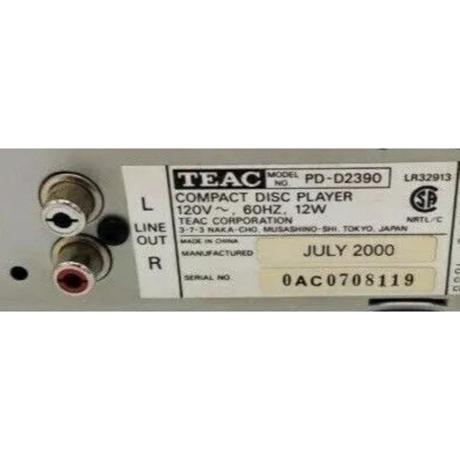 TEAC PD-D2390 5 Disc CD Player