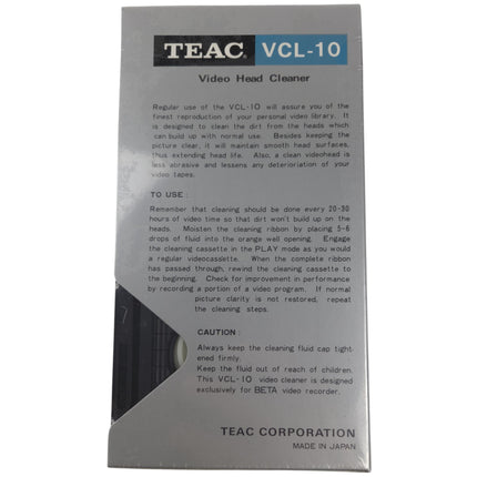 Teac VCL-10 Beta Video Tape Head Cleaner