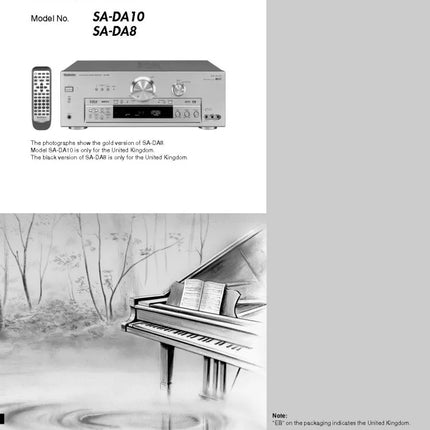 Technics SA-DA8 SA-DA10 Receiver Owners Instruction Manual