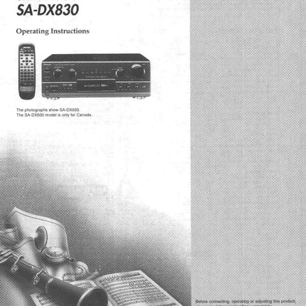 Technics SA-DX830 SA-DX930 Receiver Owners Instruction Manual