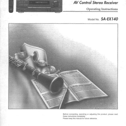 Technics SA-EX140 Receiver Owners Instruction Manual