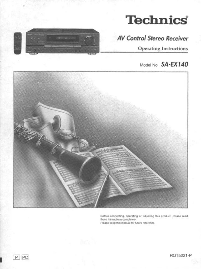 Technics SA-EX140 Receiver Owners Instruction Manual