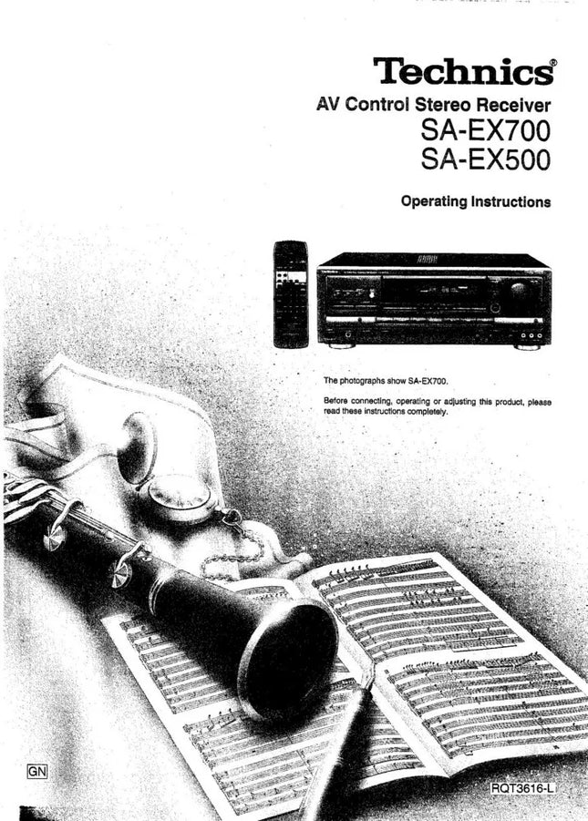 Technics SA-EX500 SA-EX700 Receiver Owners Instruction Manual
