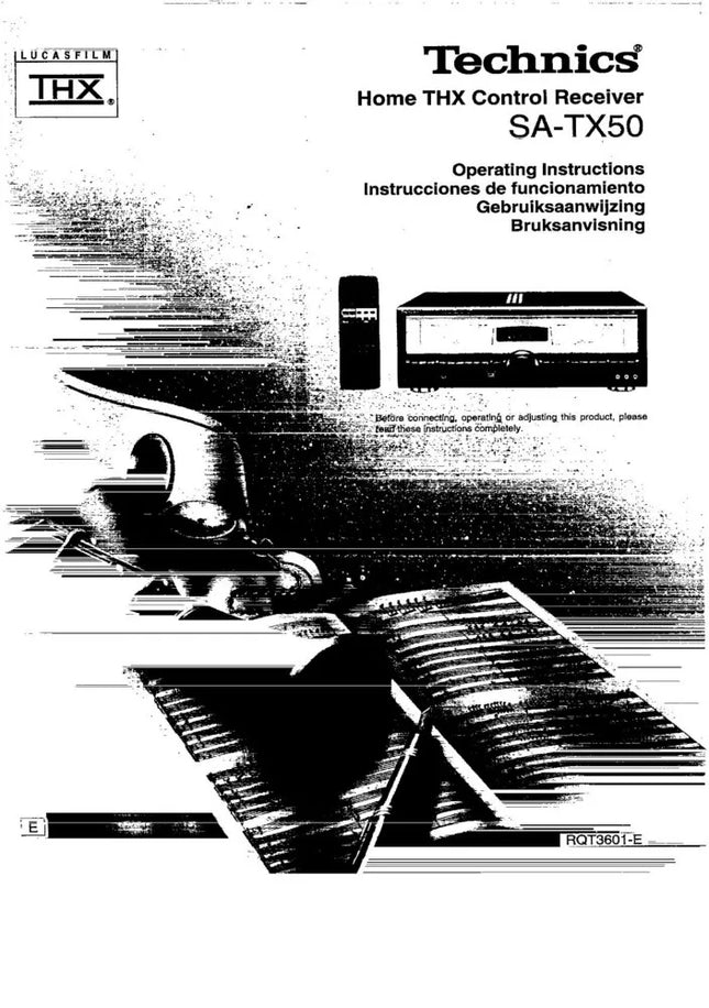 Technics SA-TX50 Receiver Owners Instruction Manual