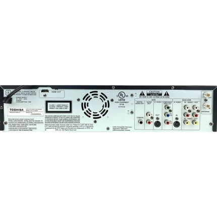 Toshiba D-VR600 DVD Recorder VCR Combo Back