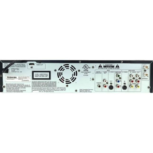 Toshiba D-VR600 DVD Recorder VCR Combo Back