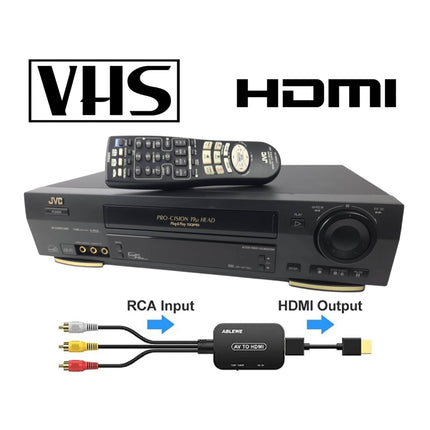 JVC VCR with HDMI Conversion Kit – VHS Player for Modern HDTVs