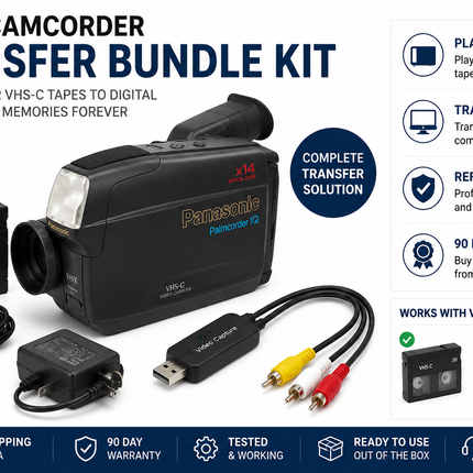 VHS-C Camcorder Transfer Bundle Kit