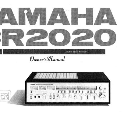Yamaha CR-2020 Receiver Owners Manual