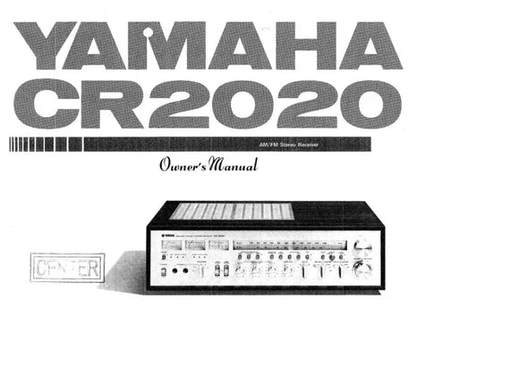 Yamaha CR-2020 Receiver Owners Manual
