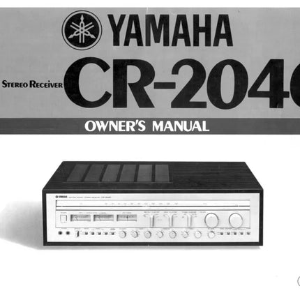 Yamaha CR-2040 Receiver Owners Manual