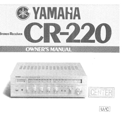 Yamaha CR-220 Receiver Owners Manual