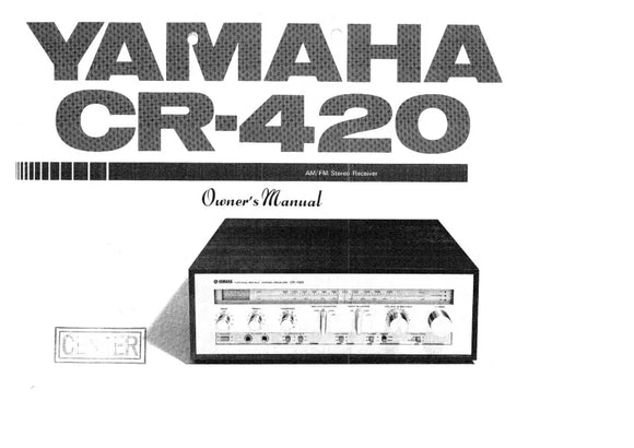 Yamaha CR-420 Receiver Owners Manual