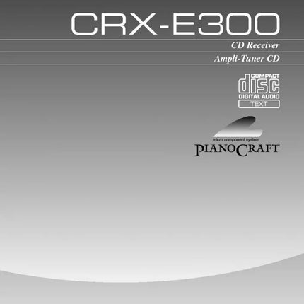 Yamaha CRX-E300 Receiver Owners Manual