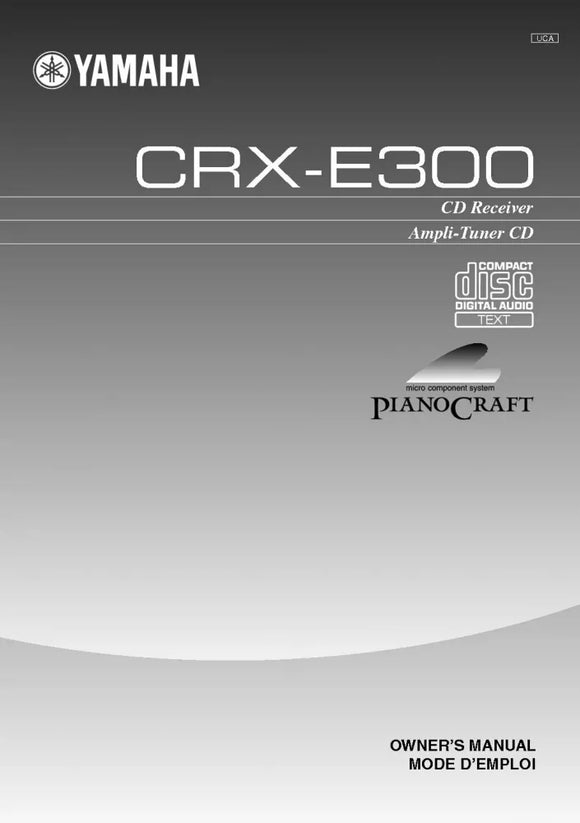 Yamaha CRX-E300 Receiver Owners Manual