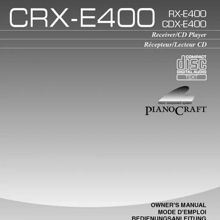 Yamaha CRX-E400 Receiver Owners Manual