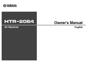 Yamaha HTR-2064 AV Receiver Owners Manual