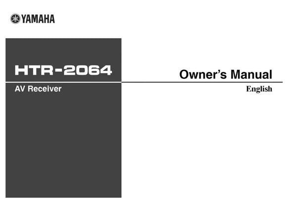 Yamaha HTR-2064 AV Receiver Owners Manual
