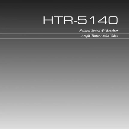 Yamaha HTR-5140 Receiver Owners Manual