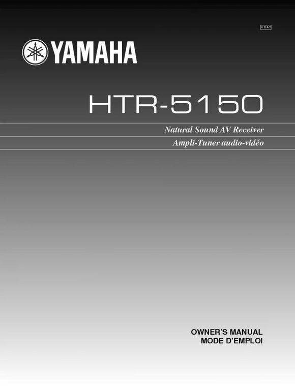 Yamaha HTR-5150 Receiver Owners Manual