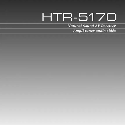 Yamaha HTR-5170 Receiver Owners Manual