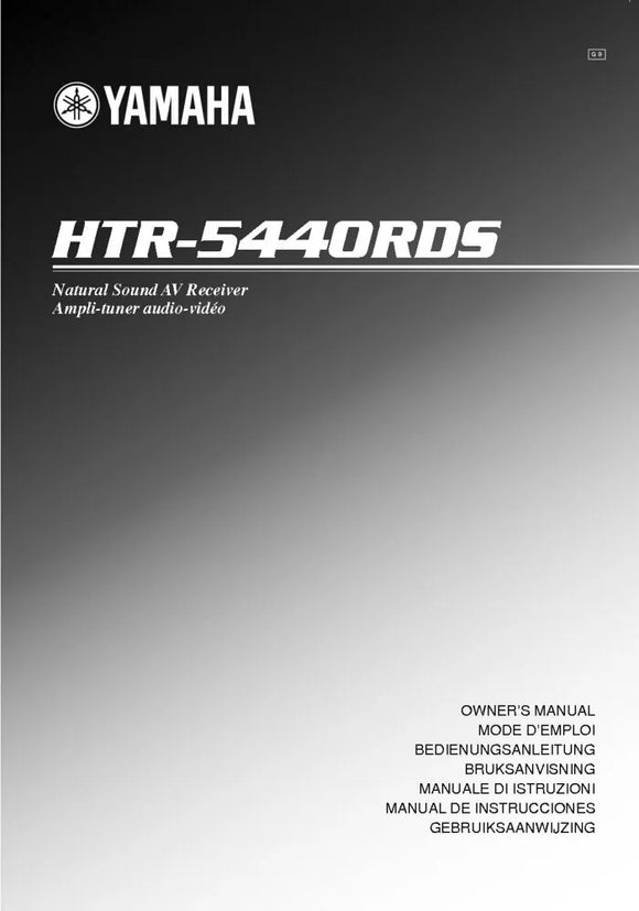 Yamaha HTR-5440 RDS Receiver Owners Manual