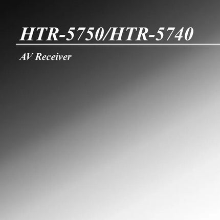 Yamaha HTR-5750 AV Receiver Owners Manual