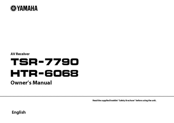 Yamaha HTR-6068 Receiver Owners Manual