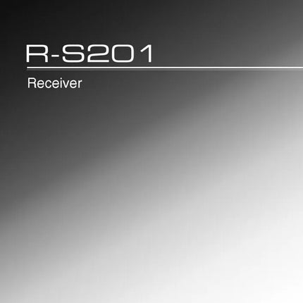 Yamaha R-S201 Receiver Owners Manual