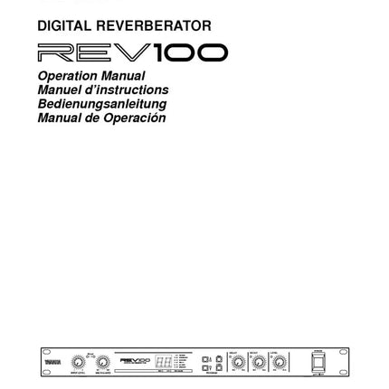 Yamaha R-V302K Receiver Owners Manual