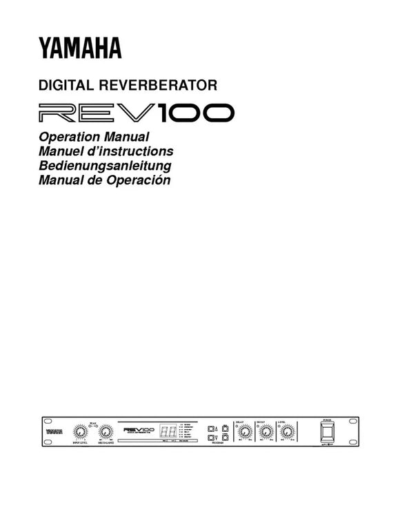 Yamaha R-V302K Receiver Owners Manual
