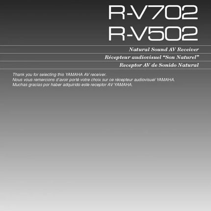 Yamaha R-V502 Receiver Owners Manual