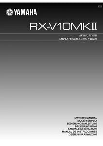 Yamaha RX-V10 Mk2 Receiver Owners Manual