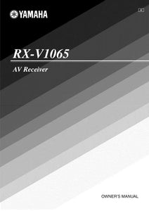 Yamaha RX-V1065 Receiver Owners Manual