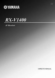 Yamaha RX-V1400 Receiver Owners Manual