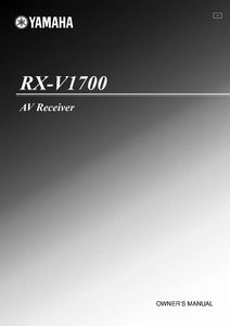 Yamaha RX-V1700 Receiver Owners Manual