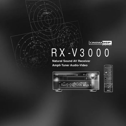 Yamaha RX-V3000 Receiver Owners Manual