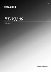 Yamaha RX-V3300 Receiver Owners Manual