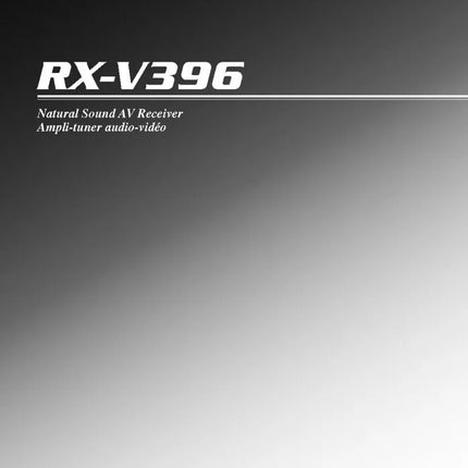 Yamaha RX-V396 Receiver Owners Manual