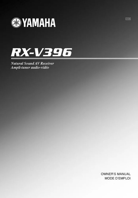 Yamaha RX-V396 Receiver Owners Manual