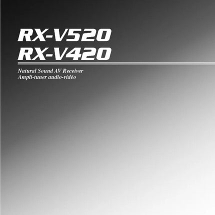 Yamaha RX-V420 Receiver Owners Manual