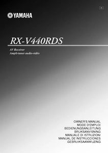 Yamaha RX-V440RDS Receiver Owners Manual