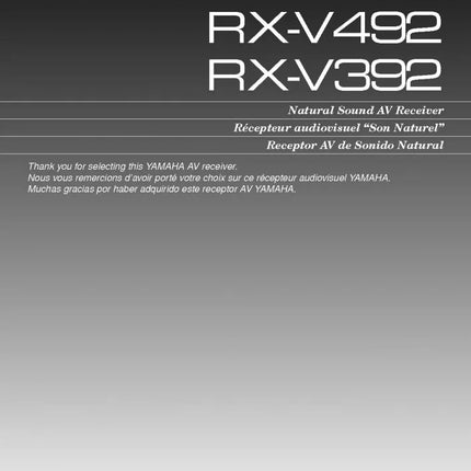 Yamaha RX-V492 Receiver Owners Manual